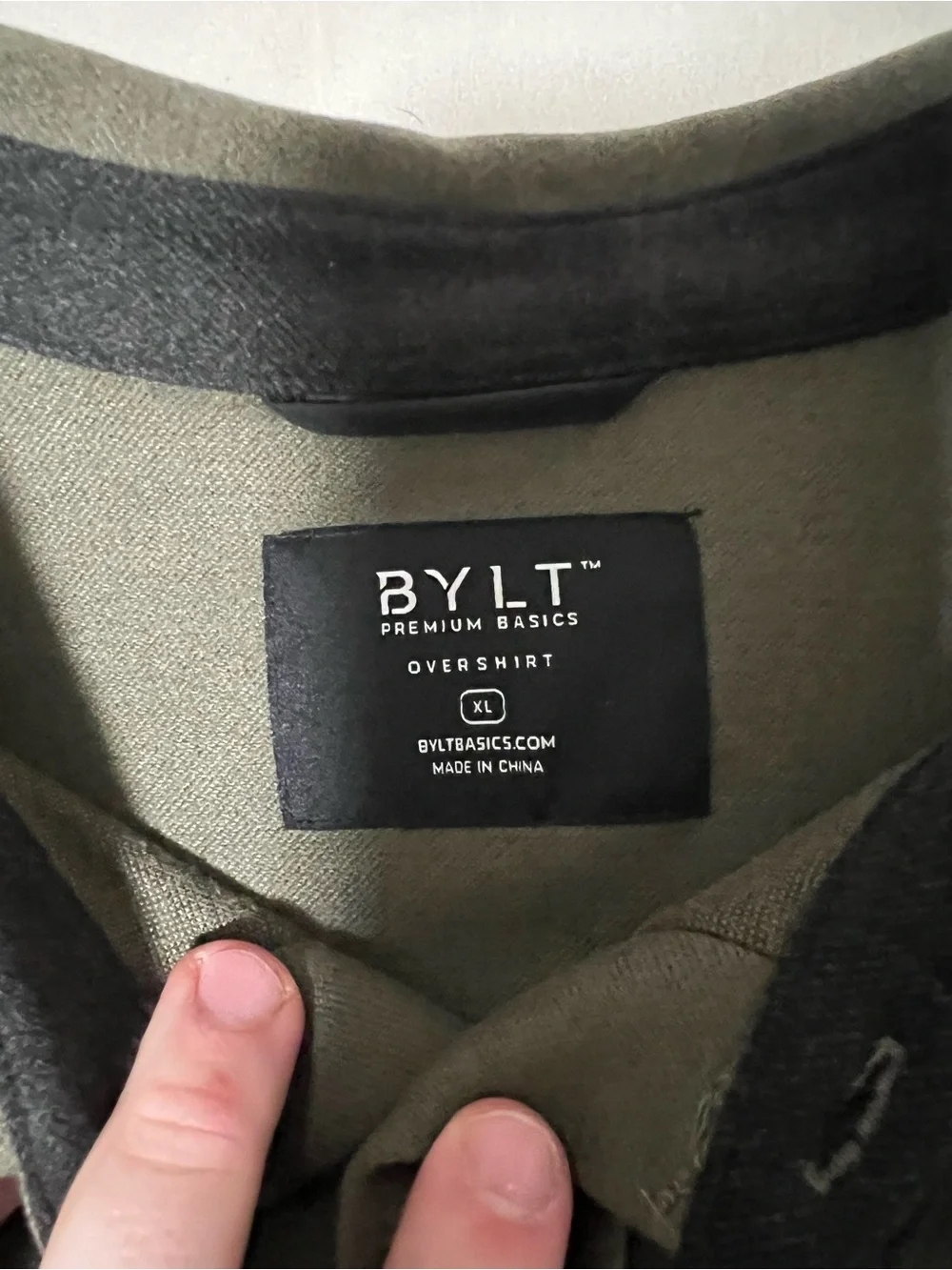 BYLT Premium Basics Coastal Overshirt Olive Green XL